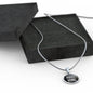 Go Hard or Go Home Circle Necklace Stainless Steel or 18k Gold 18-22"-Express Your Love Gifts