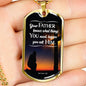 God Already Knows What You Need Christian Faith Necklace Stainless Steel or 18k Gold Dog Tag 24" Chain-Express Your Love Gifts