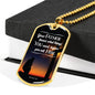 God Already Knows What You Need Christian Faith Necklace Stainless Steel or 18k Gold Dog Tag 24" Chain-Express Your Love Gifts