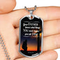 God Already Knows What You Need Christian Faith Necklace Stainless Steel or 18k Gold Dog Tag 24" Chain-Express Your Love Gifts