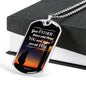 God Already Knows What You Need Christian Faith Necklace Stainless Steel or 18k Gold Dog Tag 24" Chain-Express Your Love Gifts