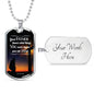 God Already Knows What You Need Christian Faith Necklace Stainless Steel or 18k Gold Dog Tag 24" Chain-Express Your Love Gifts