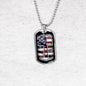 God Bless America Necklace Stainless Steel or 18k Gold Dog Tag 24" Chain-Express Your Love Gifts