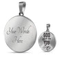 God Gave Me You Circle Necklace Stainless Steel 18-22" - Express Your Love Gifts