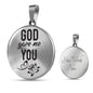 God Gave Me You Circle Necklace Stainless Steel 18-22" - Express Your Love Gifts