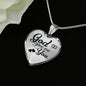 God Gave Me You Faith Gift Necklace Stainless Steel or 18k Gold Heart Pendant 18-22"-Express Your Love Gifts