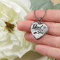 God Gave Me You Faith Gift Necklace Stainless Steel or 18k Gold Heart Pendant 18-22"-Express Your Love Gifts