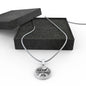 God Guides Me Bible Verse Circle Necklace Stainless Steel or 18k Gold 18-22"-Express Your Love Gifts