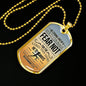 God Is Always With You Deuteronomy Necklace Stainless Steel or 18k Gold Dog Tag 24" Chain-Express Your Love Gifts