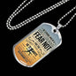 God Is Always With You Deuteronomy Necklace Stainless Steel or 18k Gold Dog Tag 24" Chain-Express Your Love Gifts