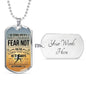 God Is Always With You Deuteronomy Necklace Stainless Steel or 18k Gold Dog Tag 24" Chain-Express Your Love Gifts