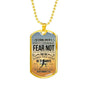 God Is Always With You Deuteronomy Necklace Stainless Steel or 18k Gold Dog Tag 24" Chain-Express Your Love Gifts