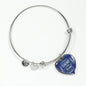 God Is Always With You Scripture Inspired Heart Bracelet Bangle - Express Your Love Gifts