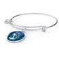 God Is My Anchor Hebrews Scripture Bracelet Blue Circle Stainless Steel or 18k Gold - Express Your Love Gifts