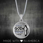 God Is The Strength Of My Heart Bible Verse Psalm Circle Necklace-Express Your Love Gifts