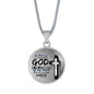 God Is The Strength Of My Heart Bible Verse Psalm Circle Necklace-Express Your Love Gifts