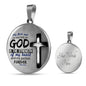 God Is The Strength Of My Heart Bible Verse Psalm Circle Necklace-Express Your Love Gifts