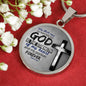 God Is The Strength Of My Heart Bible Verse Psalm Circle Necklace-Express Your Love Gifts