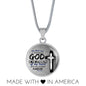 God Is The Strength Of My Heart Bible Verse Psalm Circle Necklace-Express Your Love Gifts