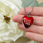 God Loved Us First Christian Necklace Bible Verse Stainless Steel or 18k Gold Heart Pendant 18-22"-Express Your Love Gifts