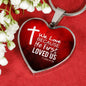 God Loved Us First Christian Necklace Bible Verse Stainless Steel or 18k Gold Heart Pendant 18-22"-Express Your Love Gifts
