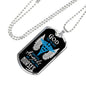 God Made Angels CaduceusNurse Necklace Stainless Steel or 18k Gold Dog Tag 24" - Express Your Love Gifts