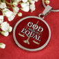 God Made Us Equal Circle Necklace Stainless Steel 18-22" - Express Your Love Gifts