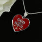 God Made Us Equal Necklace Stainless Steel or 18k Gold Heart Pendant 18-22" - Express Your Love Gifts