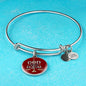 God Made Us Equal Stainless Steel or 18k Gold Christian Circle Bangle Bracelet - Express Your Love Gifts