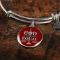 God Made Us Equal Stainless Steel or 18k Gold Christian Circle Bangle Bracelet - Express Your Love Gifts