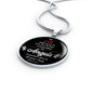 Angels Protect You Circle Necklace Stainless Steel or 18k Gold 18-22" - Express Your Love Gifts