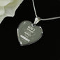 God'S Strength Is Made Perfect For My Weakness Necklace Stainless Steel or 18k Gold Heart Pendant 18-22" - Express Your Love Gifts
