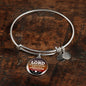 God Shall Strengthen You Stainless Steel or 18k Gold Circle Bangle Bracelet - Express Your Love Gifts