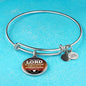 God Shall Strengthen You Stainless Steel or 18k Gold Circle Bangle Bracelet - Express Your Love Gifts