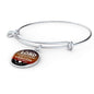 God Shall Strengthen You Stainless Steel or 18k Gold Circle Bangle Bracelet - Express Your Love Gifts