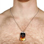 God Will Deliver Us From The Fire Necklace Stainless Steel or 18k Gold Dog Tag 24" Chain-Express Your Love Gifts
