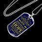 God Will Fill You With Joy Peace And Hope Christian Faith Necklace Stainless Steel or 18k Gold Dog Tag 24" Chain-Express Your Love Gifts