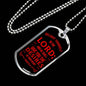 God Will Give Psalm Bible Verse Stainless Steel or 18k Gold Dog Tag 24" Chain-Express Your Love Gifts