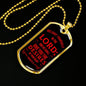 God Will Give Psalm Bible Verse Stainless Steel or 18k Gold Dog Tag 24" Chain-Express Your Love Gifts