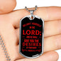 God Will Give Psalm Bible Verse Stainless Steel or 18k Gold Dog Tag 24" Chain-Express Your Love Gifts