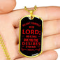 God Will Give Psalm Bible Verse Stainless Steel or 18k Gold Dog Tag 24" Chain-Express Your Love Gifts