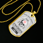 God Will Judge Necklace Stainless Steel or 18k Gold Dog Tag 24" Chain-Express Your Love Gifts