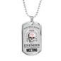 God Will Judge Necklace Stainless Steel or 18k Gold Dog Tag 24" Chain-Express Your Love Gifts