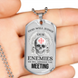 God Will Judge Necklace Stainless Steel or 18k Gold Dog Tag 24" Chain-Express Your Love Gifts