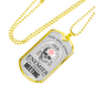God Will Judge Necklace Stainless Steel or 18k Gold Dog Tag 24" Chain-Express Your Love Gifts