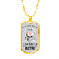 God Will Judge Necklace Stainless Steel or 18k Gold Dog Tag 24" Chain-Express Your Love Gifts