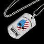 God Will Judge Our Enemies Meeting Necklace Stainless Steel or 18k Gold Dog Tag 24" Chain-Express Your Love Gifts