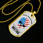 God Will Judge Our Enemies Meeting Necklace Stainless Steel or 18k Gold Dog Tag 24" Chain-Express Your Love Gifts