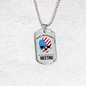 God Will Judge Our Enemies Meeting Necklace Stainless Steel or 18k Gold Dog Tag 24" Chain-Express Your Love Gifts