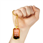 God Will Judge Our Enemies Orange Necklace Stainless Steel or 18k Gold Dog Tag 24" Chain-Express Your Love Gifts